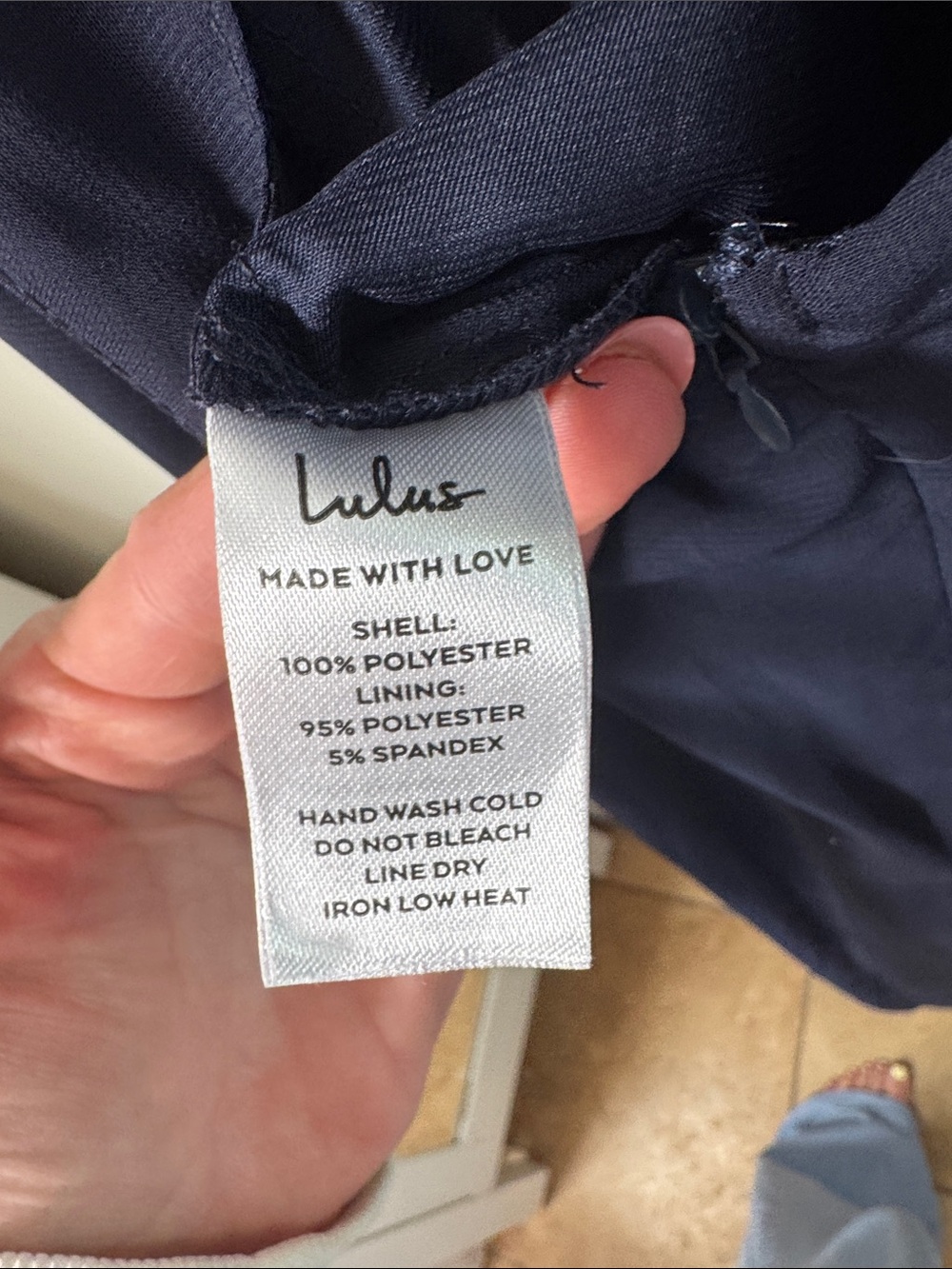 Lulu's Navy Ruffle-Shoulder Maxi Dress - Picture 3 of 4